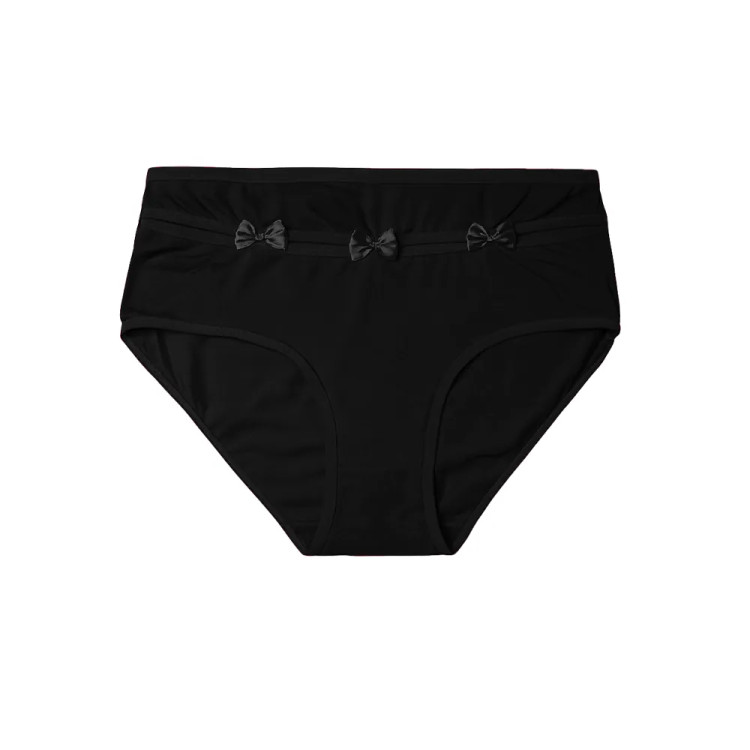 شورت زنانه اسلیپ نخی بانوسایز 3XL جلو سه پاپیون