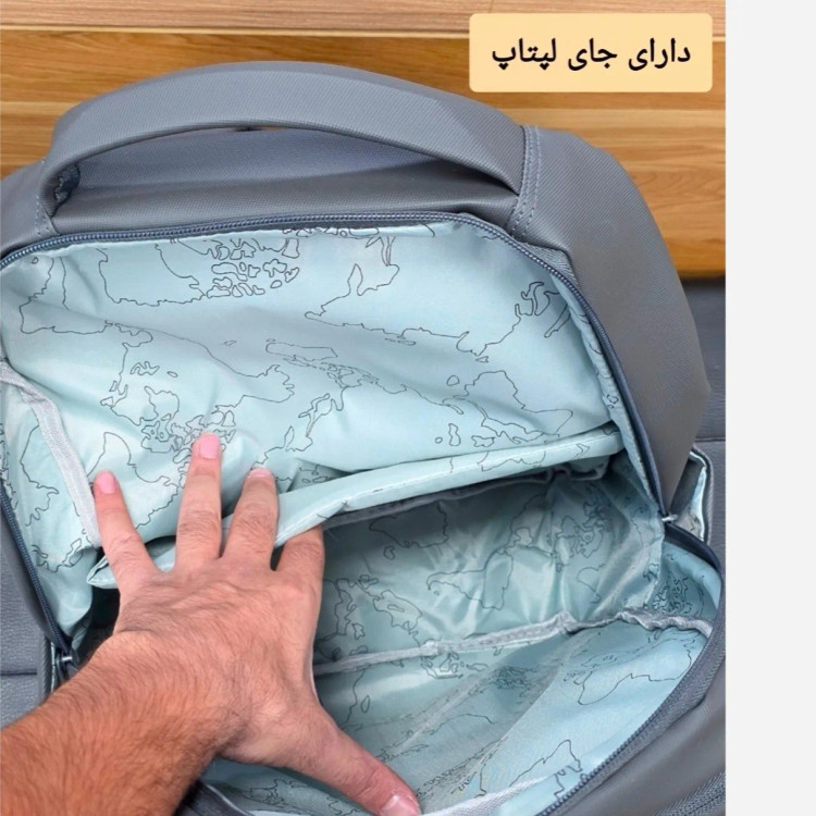 کوله پشتی اسپرت پریزیدنت وارداتی ضد خش جیب دار مدل دو خانه