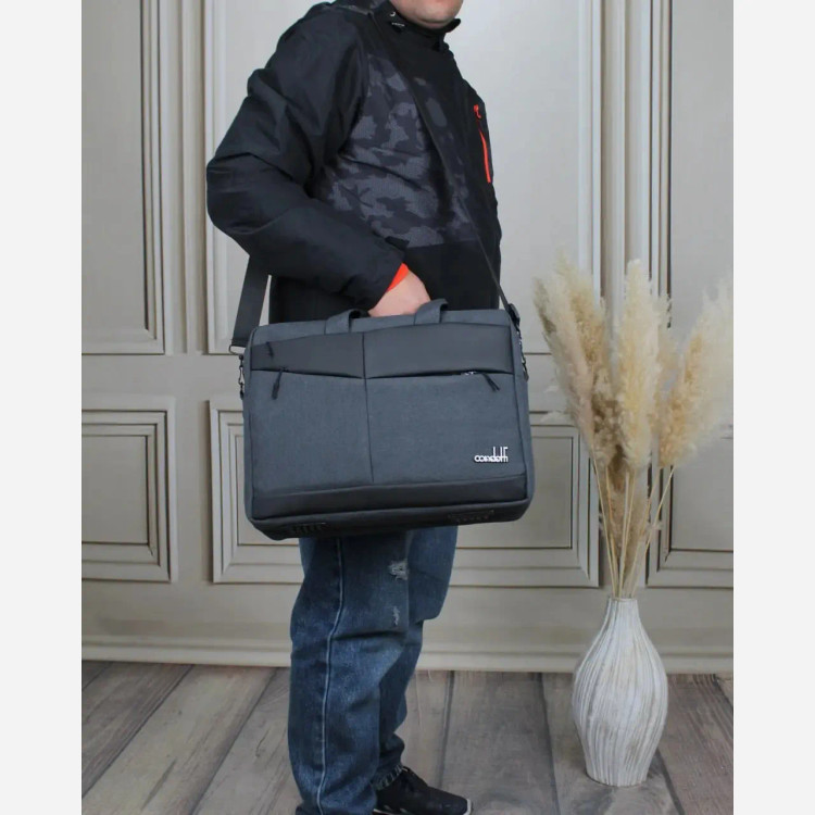 کیف مردانه پارچه ای اداری و روزمره سه بند (2)