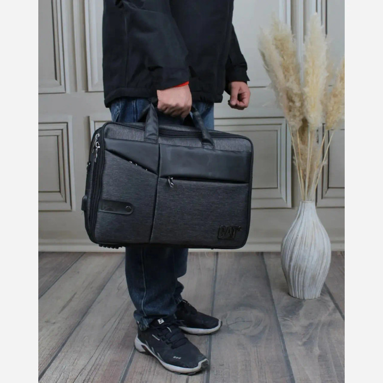 کیف مردانه پارچه ای اداری و روزمره سه بند (2)