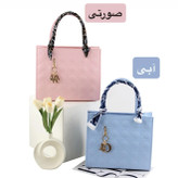 باندل مانتو کتی رسمی و کیف چرم مجلسی