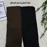 ست مانتو پانچ لینن و شال نخی طرح تیغ ماهی