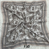 مینی اسکارف کرمی نخ قواره 65x65 سانتیمتر مناسب استفاده روزمره بدون آبرفت و رنگ رفت