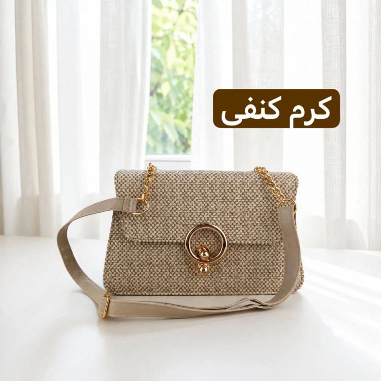 کیف پاسپورتی پارچه ای طرح کنف روزمره و مهمانی (2)