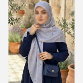 روسری نخی قاصدک طرح سهراب قایق 140 سانتی متر