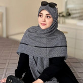 روسری نخ کاستوم طرح مارال ابعاد 140 در 140