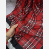 روسری نخ کاستوم طرح دنیز سایز 140 مناسب بانوان قرمز
