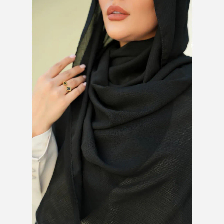 شال درختی تابستانی قواره بزرگ 200*75 رنگ شیری
