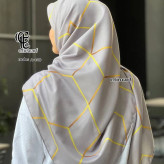روسری مجلسی طرح افرا نخ کاستوم سیتو قواره بزرگ 140x140 لیز نیست