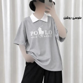 تیشرت باکسی پولوشرت زنانه نخ پنبه فری سایز