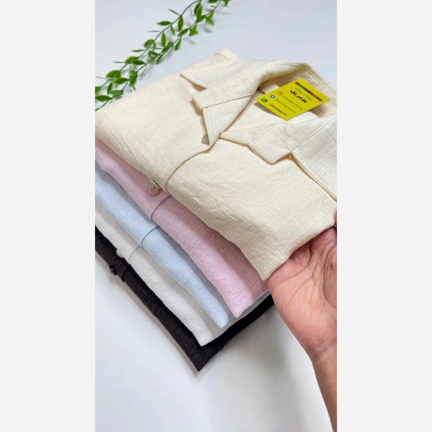 شومیز کراپ گره ای دخترانه لینن ترک
