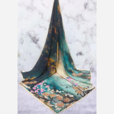 روسری نخ کاستوم سیتو طرح گیتی قواره بزرگ 140x140