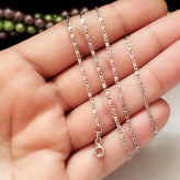 زنجیر نقره زنانه ترک عیار 925 طرح پولکی طول 50 سانتیمتر