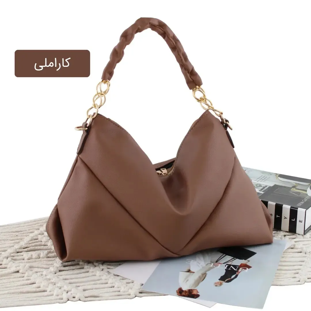 کیف زنانه چرم مصنوعی روزمره و رسمی بند بلند (4)
