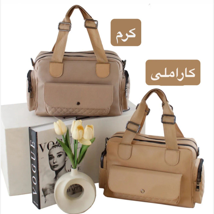 کیف زنانه چرم مصنوعی روزمره و رسمی بند بلند (3)