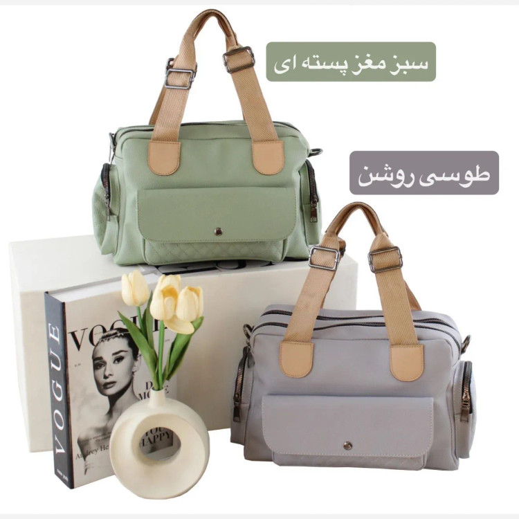 کیف زنانه چرم مصنوعی روزمره و رسمی بند بلند (3)