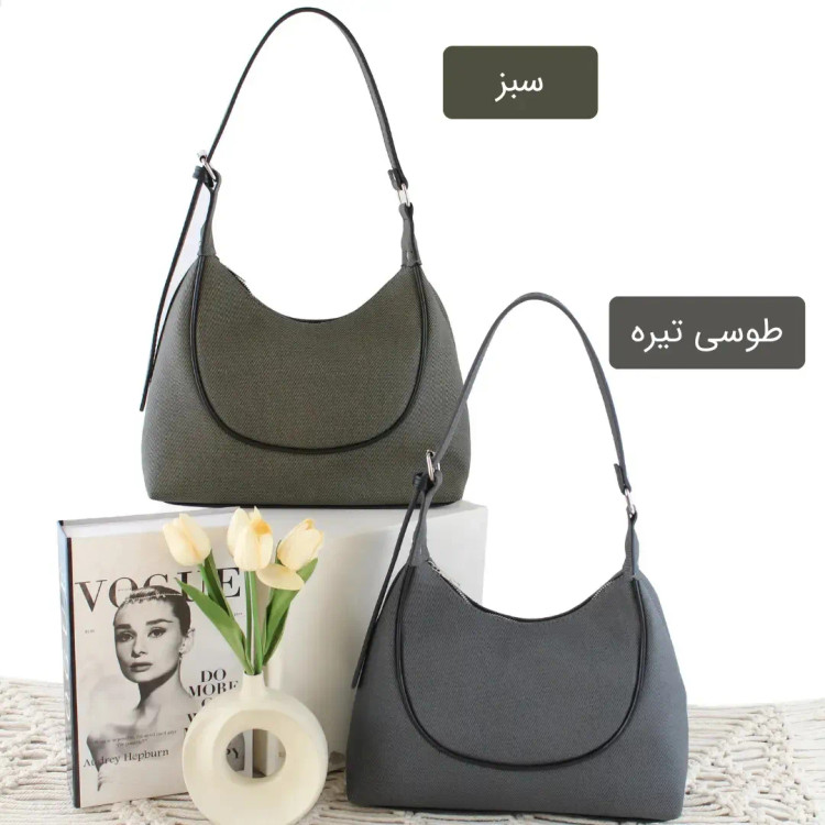 کیف زنانه چرم مصنوعی روزمره اسپرت ابعاد 31 در 23 سانتیمتر