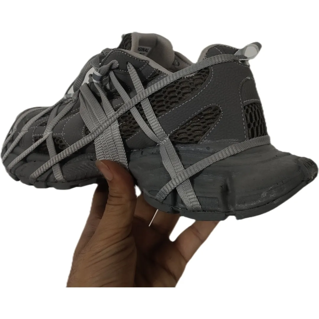 کفش اسپرت بالنسیاگا خاکستری لژدار پسرانه دخترانه زنانه سایز 37 تا 40