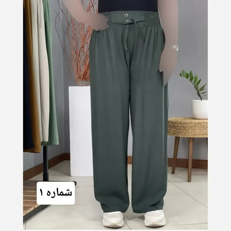 شلوار بگ نخی صوفیا قد 100 سانت