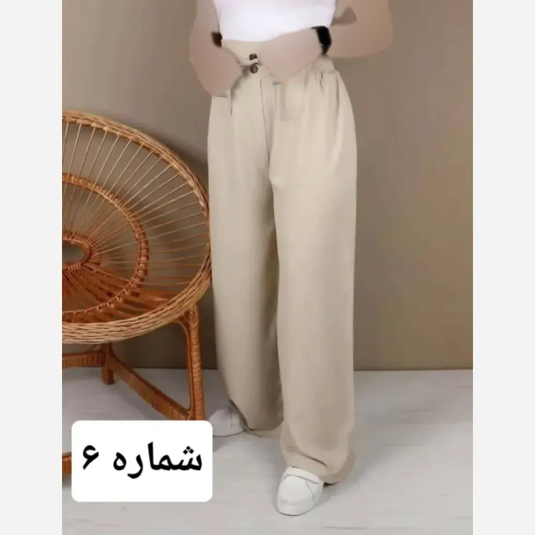 شلوار بگ نخی صوفیا قد 100 سانت