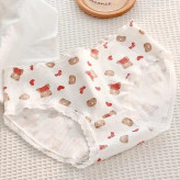 شورت زنانه عروسکی کبریتی نخی طرح تدی پک سه تایی سایز ایکس لارج