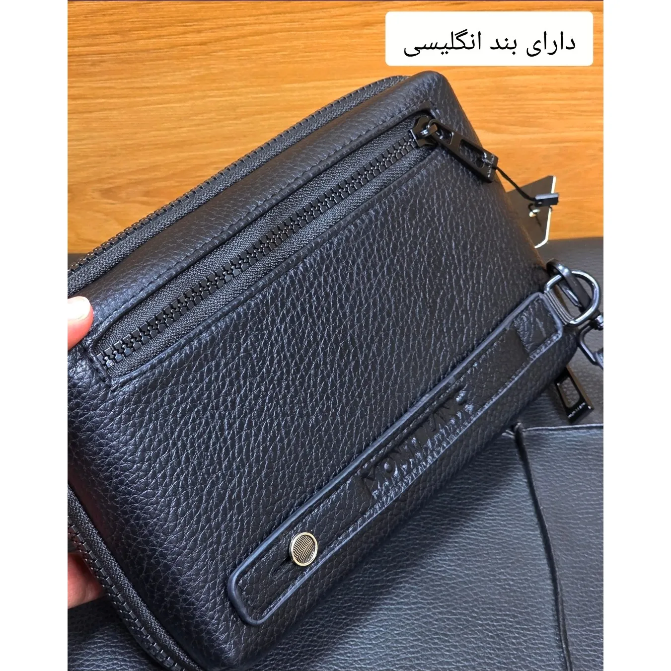 کیف دستی پاسپورتی مونت بلانک چرم وارداتی