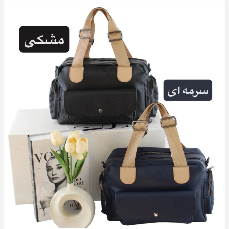 کیف زنانه چرم مصنوعی روزمره و رسمی بند بلند (3)