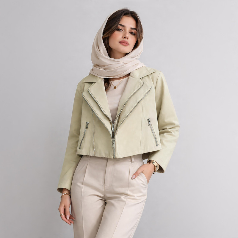 کراپ کت زنانه السانا مدل رازیان کد 2418