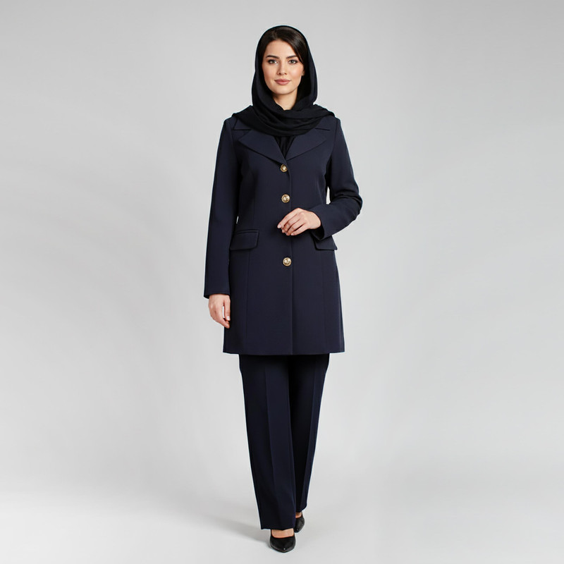 مانتو و شلوار زنانه السانا مدل ابریشم کد 75001