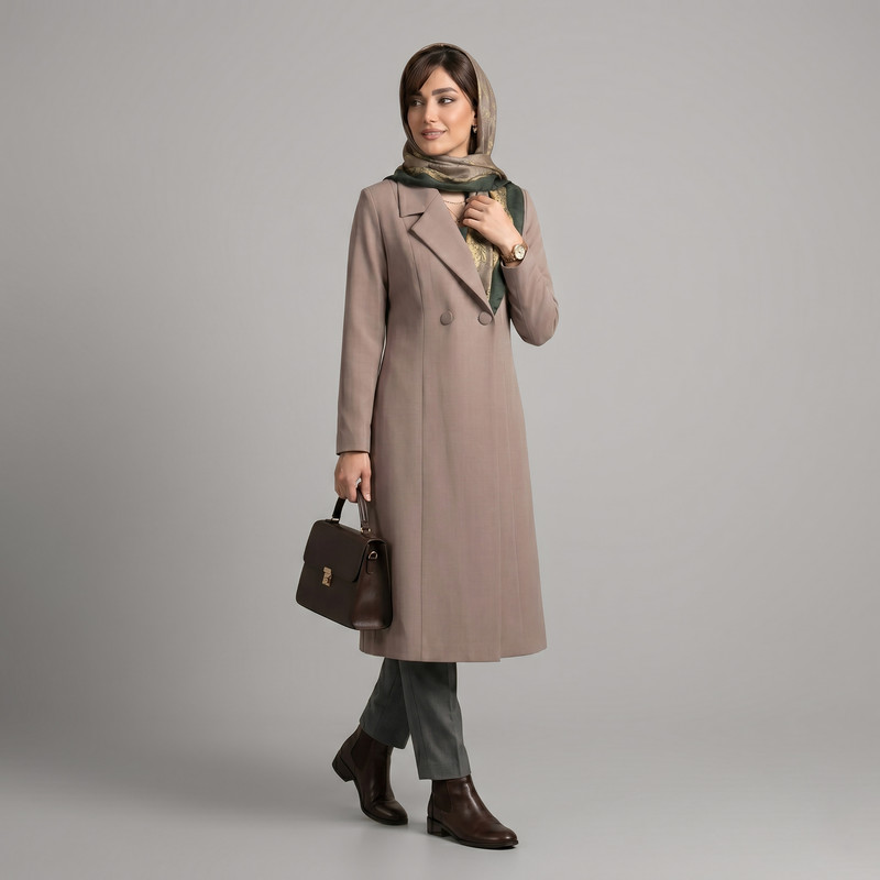 مانتو بلند زنانه السانا مدل رویا کد 2556