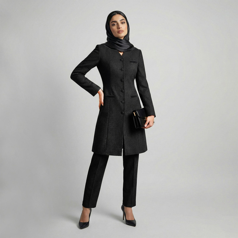 مانتو و شلوار زنانه السانا مدل کرشمه کد 155681