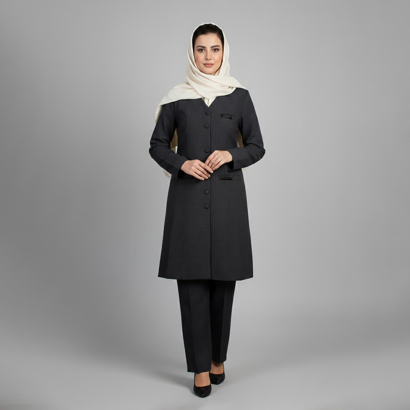 مانتو و شلوار زنانه السانا مدل کرشمه کد 155681