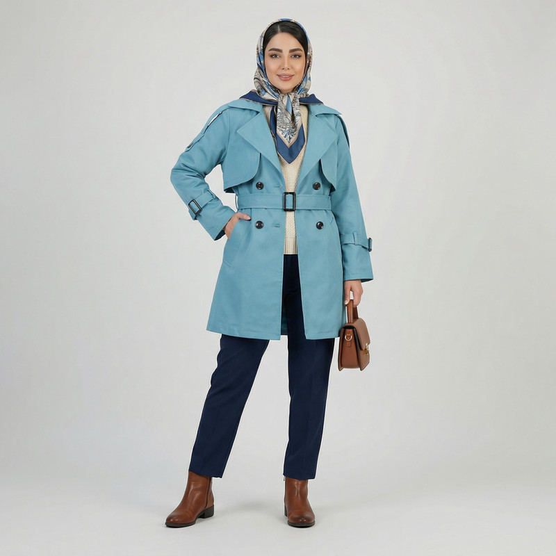 بارانی زنانه السانا مدل نیکدل کد 2303