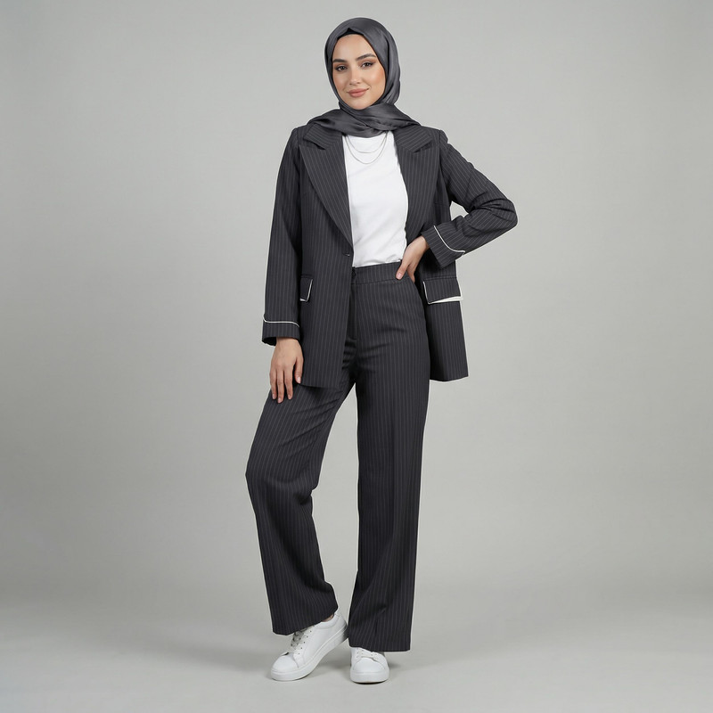 مانتو و شلوار زنانه السانا مدل ژانیا کد 231127