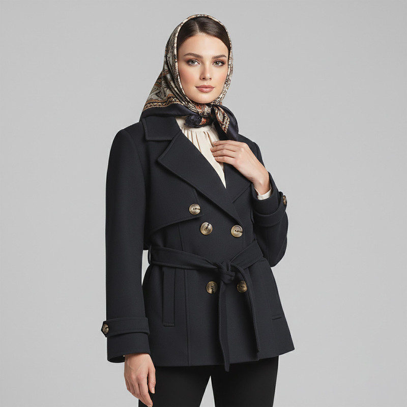 بارانی زنانه السانا مدل آژوان کد 2399
