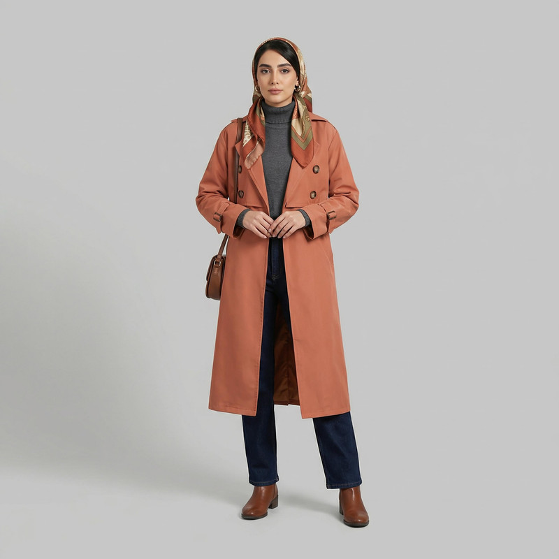 بارانی زنانه السانا مدل نازدانه کد 233517
