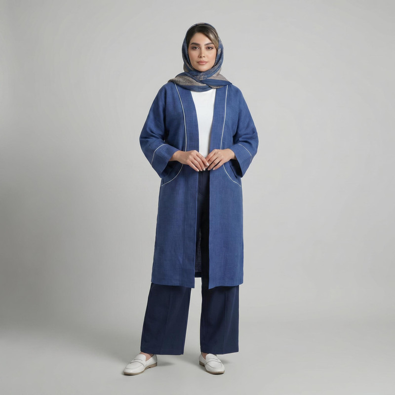 مانتو زنانه السانا مدل بردین کد 208905