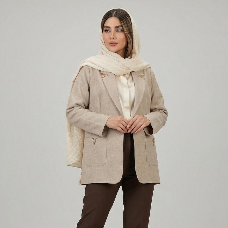 مانتو کتی زنانه السانا مدل سیرنگ کد 210451