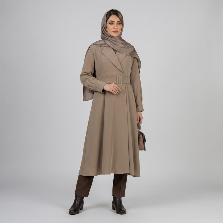 مانتو زیر زانو زنانه السانا مدل ماردین کد 2483