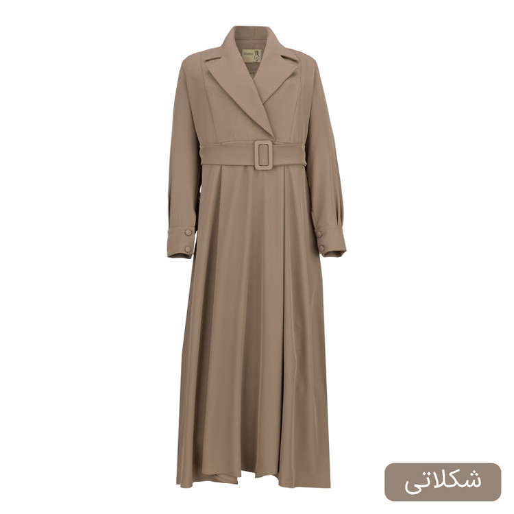 مانتو زیر زانو زنانه السانا مدل ماردین کد 2483