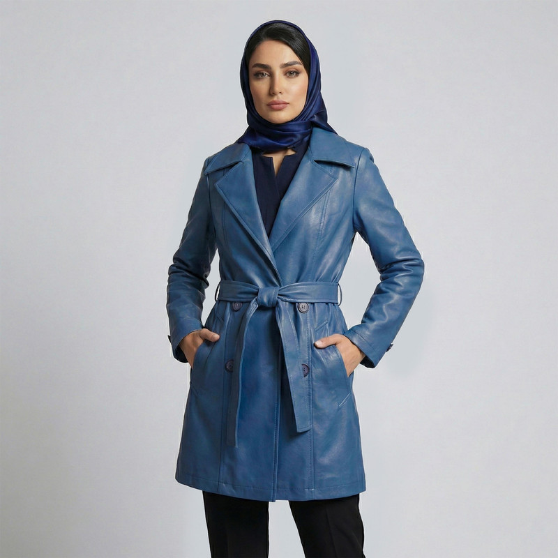کت چرم زنانه السانا مدل گیلوا کد 2426