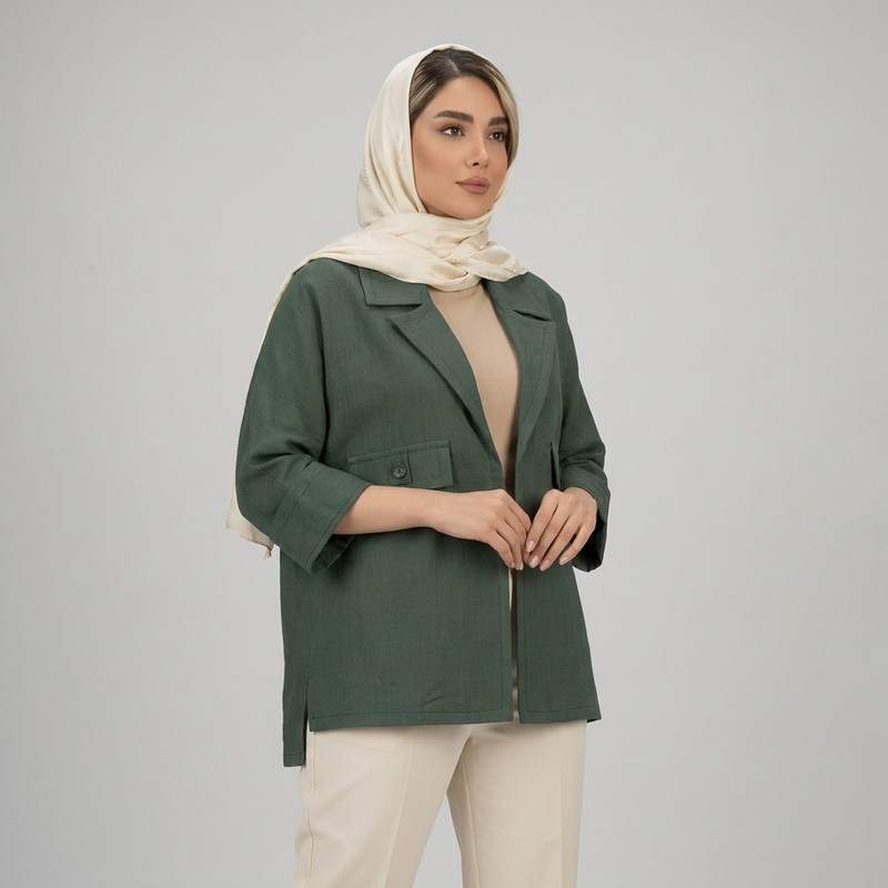 مانتو کتی زنانه السانا  مدل مهفام کد 2730