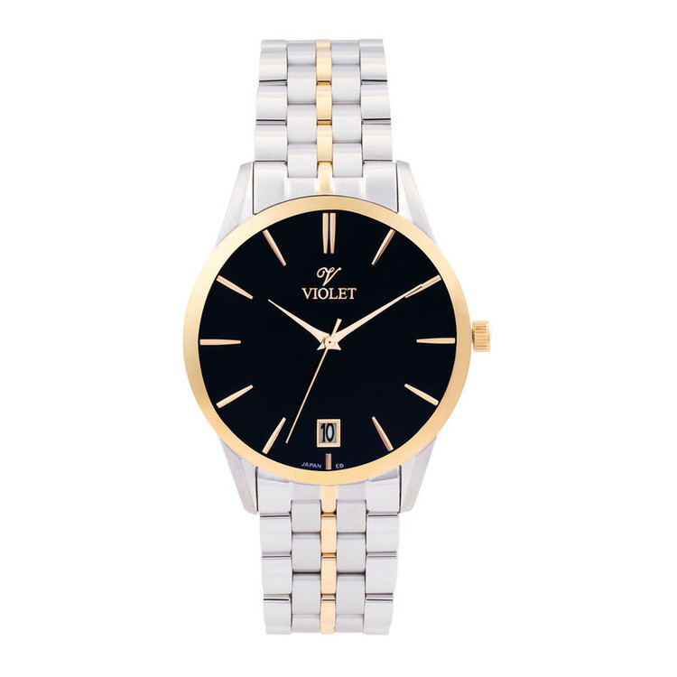 ساعت مچی عقربهای مردانه ویولت مدل 0640G-838 با بند استیل