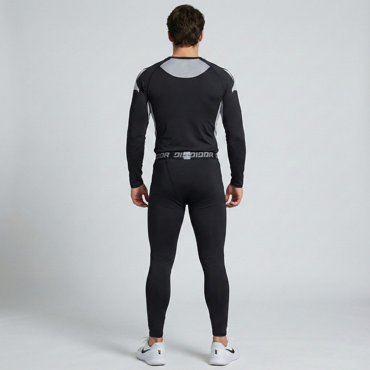 ست تیشرت آستین بلند و لگینگ ورزشی مردانه مدل Winter Run