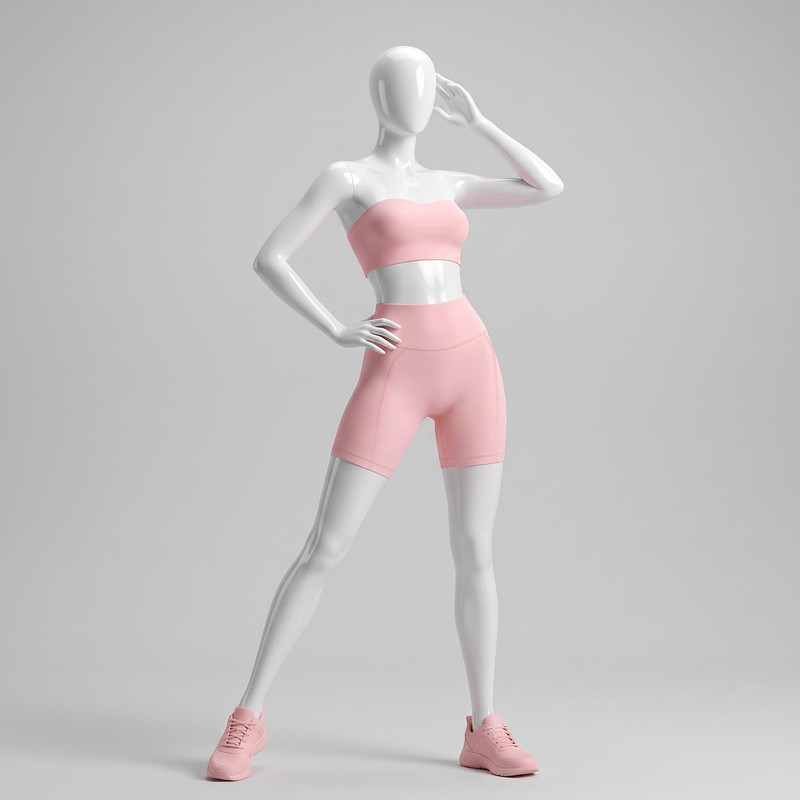 ست نیم‌تنه و شلوارک ورزشی زنانه مدل EvoSkin