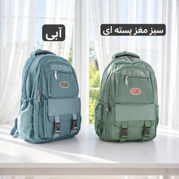 کوله پشتی برزنت مدرسه و دانشگاه ابعاد 45 در 35 سانتیمتر (2)