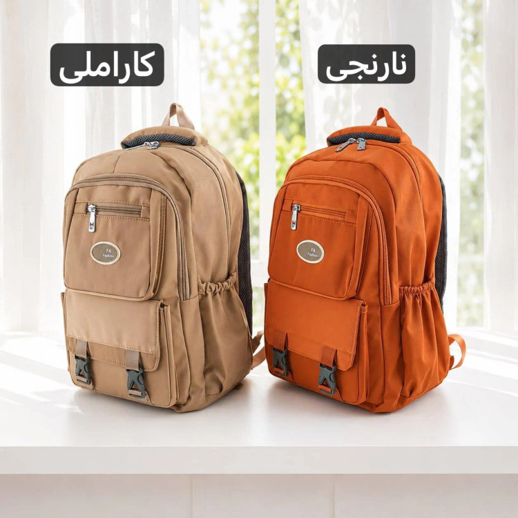 کوله پشتی برزنت مدرسه و دانشگاه ابعاد 45 در 35 سانتیمتر (2)