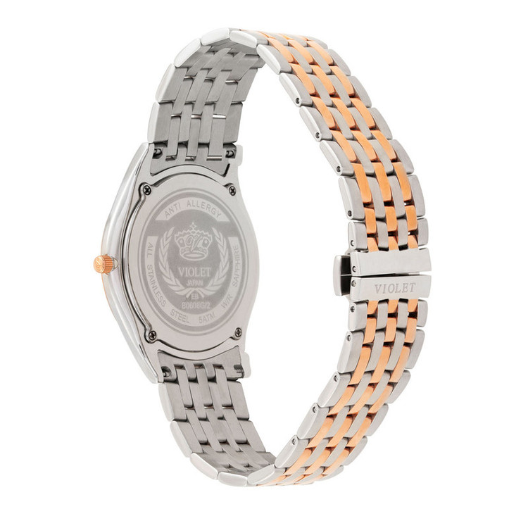 ساعت مچی عقربهای مردانه ویولت مدل 0608G-959 بند استیل
