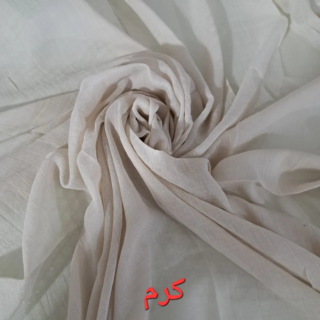 شال نخی سوپر نخ گیاهی ساده ابعاد 200 در 80 مناسب بهار و تابستان