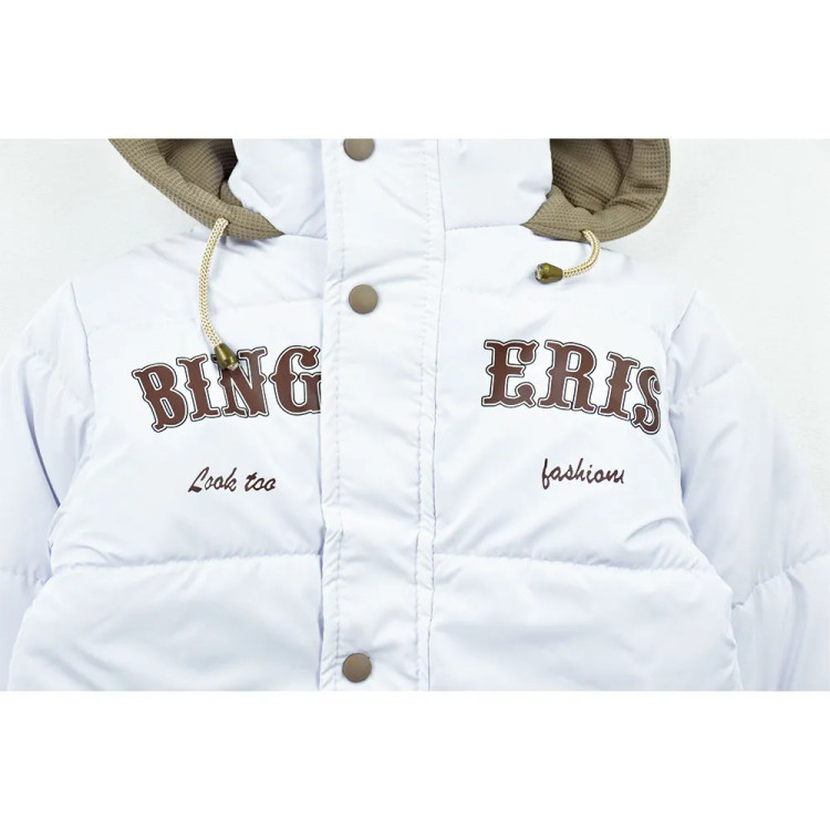 کاپشن سیلیکونی پسرانه BING رنگ سفید